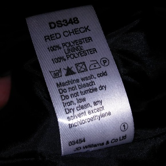 Wardrobe Essentials Jacket Coat Size 8 Black Red Plaid Zip & Snap Pit to Pit 21" - Picture 15 of 15